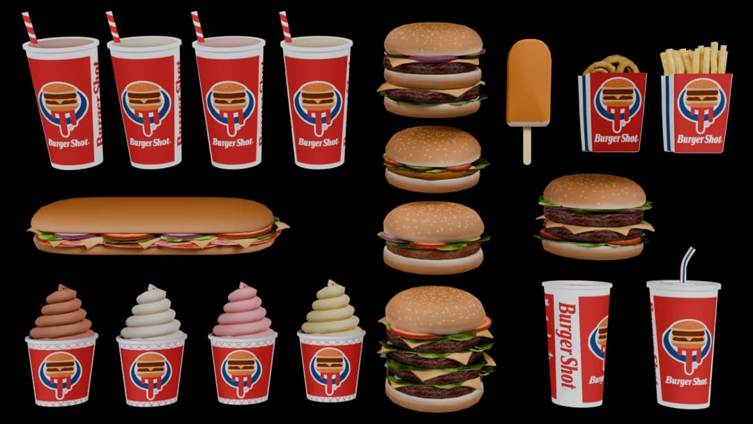 Burger Shot Prop Pack